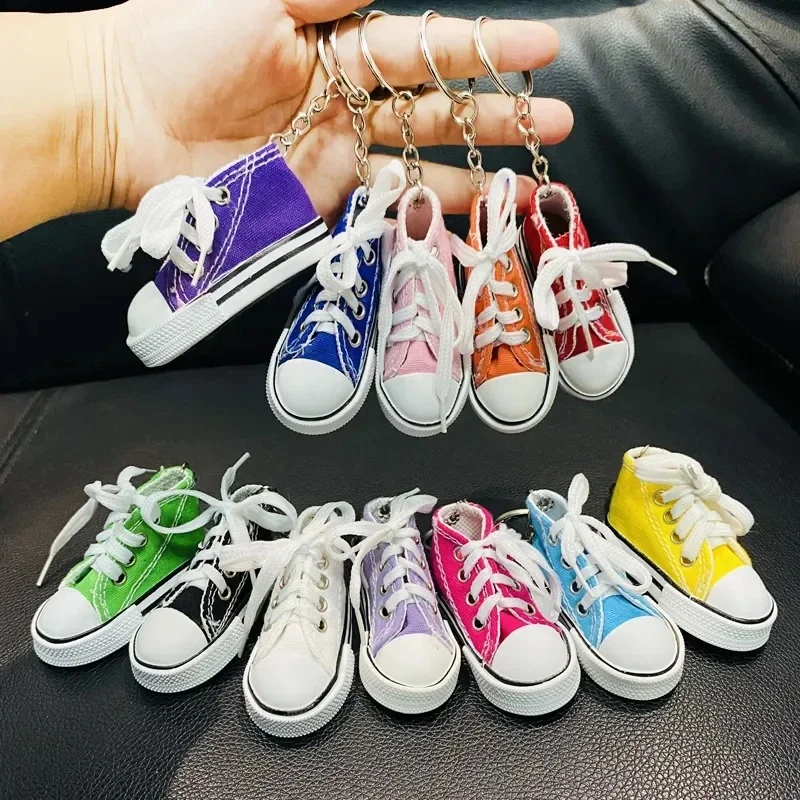 Sneaker Care Accessories - 3D Canvas Sneaker Tennis Shoe Keychain