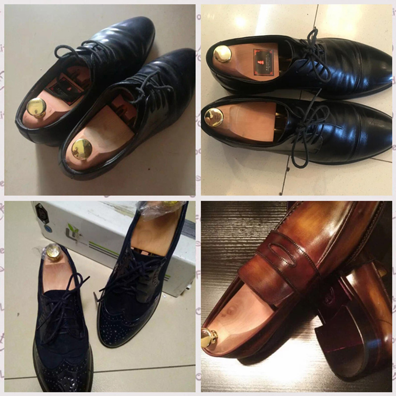 1 Pair Wood Adjustable Shoe Tr - Shoe Tree Cedar ulasan dan harga