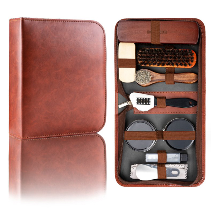 HorseHair Shoe Brush Set Leath - Sneaker Care Kit ulasan dan harga