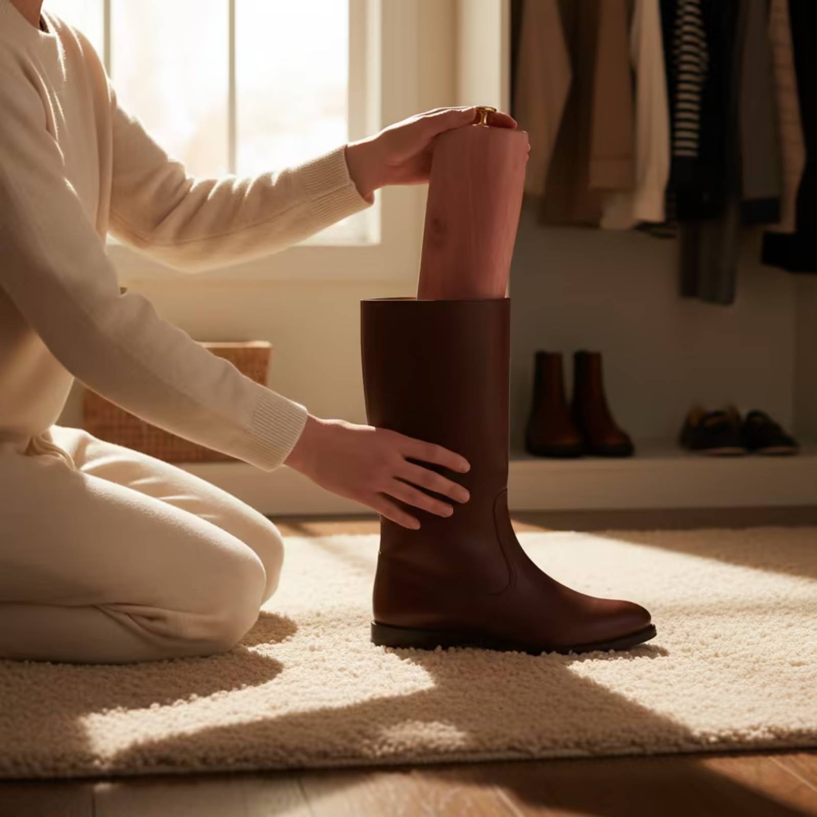 Cedar Boot Stretcher Tall Boot - Shoe Tree Cedar ulasan dan harga