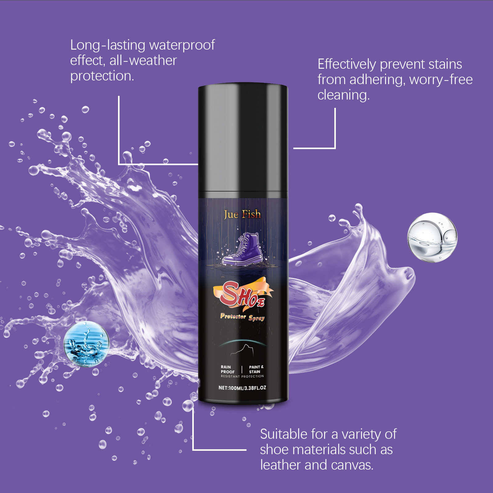 100ml Shoe Waterproof Spray Na - Sneaker Protector Spray ulasan dan harga
